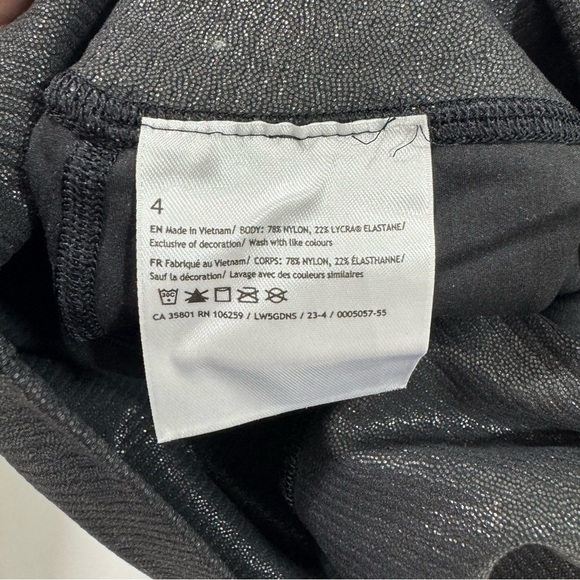 Lululemon Align High Rise Ribbed Leggings Black - Picture 5 of 8